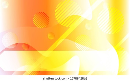 Dynamic shapes composition with Abstract Shiny Waves, Lines, Circle, Space for Text. For Template Cell Phone Backgrounds. Vector Illustration with Color Gradient