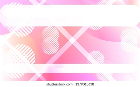 Dynamic shapes composition with Abstract Shiny Waves, Lines, Circle, Space for Text. For Template Cell Phone Backgrounds. Vector Illustration with Color Gradient