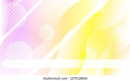 Dynamic shapes composition with Abstract Shiny Waves, Lines, Circle, Space for Text. For Template Cell Phone Backgrounds. Vector Illustration with Color Gradient