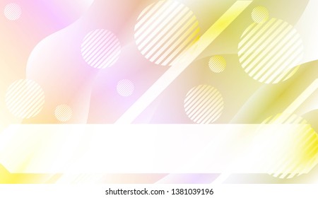 Dynamic shapes composition with Abstract Shiny Waves, Lines, Circle, Space for Text. For Template Cell Phone Backgrounds. Vector Illustration with Color Gradient
