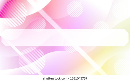Dynamic shapes composition with Abstract Shiny Waves, Lines, Circle, Space for Text. For Template Cell Phone Backgrounds. Vector Illustration with Color Gradient
