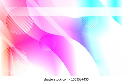 Dynamic shapes composition with Abstract Shiny Waves, Lines, Circle, Space for Text. For Template Cell Phone Backgrounds. Vector Illustration with Color Gradient