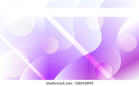 Dynamic shapes composition with Abstract Shiny Waves, Lines, Circle, Space for Text. For Template Cell Phone Backgrounds. Vector Illustration with Color Gradient