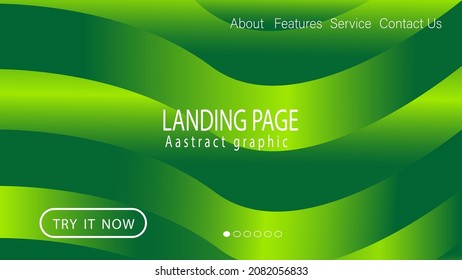 Dynamic shapes composition. green and yellow color background