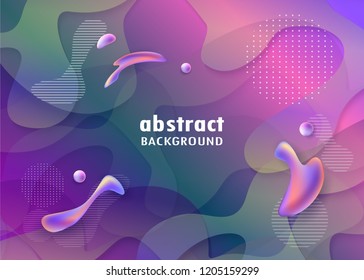 Dynamic shapes composition. Liquid color background design. Fluid gradient shapes composition. Futuristic design posters