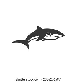 A dynamic shark design, this logo is perfect for a bold or ocean-related business.