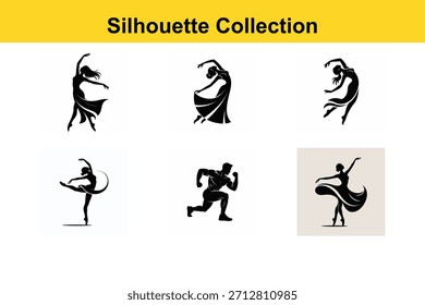 Silueta dinámica Acción Danza yoga colección