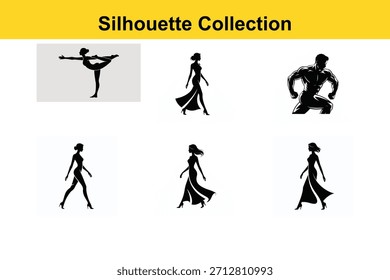 Silueta dinámica Acción Danza yoga colección