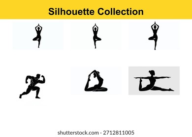 Silueta dinámica Acción Danza yoga colección