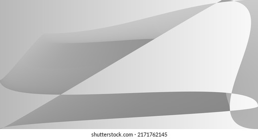 Dynamic Silver Technology Monochromatic Modern Design. Grey Futuristic Gray Fluid Blurred Background. Minimal Smooth Metallic Shape Gradient Mesh. Layers Modern Digital Alluminium Illustration.