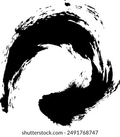 Dinámico, Simple, Onda, Pintura de tinta, Ilustración, Vector