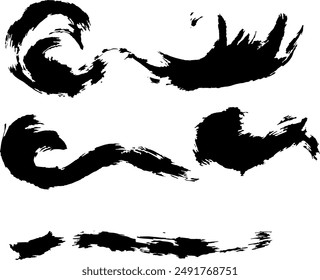 Dynamic, Simple, Wave, Ink Painting, Illustration, Vektorgrafik