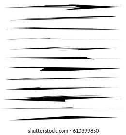Dynamic sketchy lines, grungy brushstrokes. Wound, scar, damage mark effects