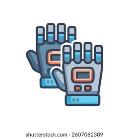 Dynamic Smart Digital Resistance Trainer Icon. Design of Fitness and Gym Icons.