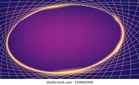  Dynamic smooth light gold wave. Glowing lines use  for promotion materials, brochures, banners. Abstract Backdrop, Technology Background. 