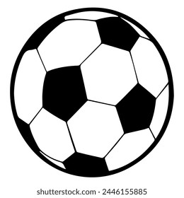 Vector dinámico con contorno de balón de fútbol, ideal para proyectos futbolísticos y deportivos.