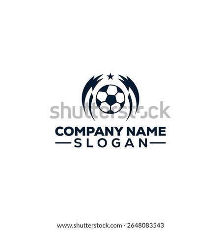 Dynamic Soccer Ball Star Logo Design
