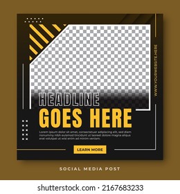 Dynamic social media post template