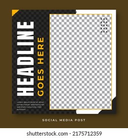 Dynamic social media post template