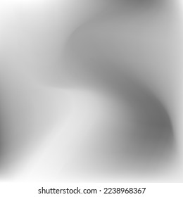 Dynamic Soft Water Curve Smooth Surface. Calm Grey Metallic Wavy Curve Swirl Gradient Mesh. Fluid Liquid Silver Light Monochromatic Gradient Background. Sky Aluminium Dark Blurred Wallpaper.