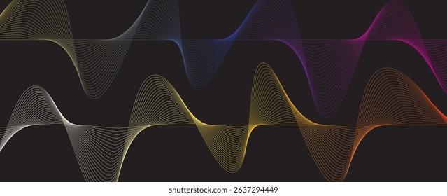 Dynamic sound wave isolated on white background. Musical particle pulsing. Blue energy flow concept. 3D rendering. eps 10