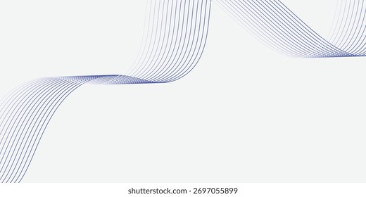 Dynamic sound wave isolated on white background. Musical particle pulsing. vector eps10