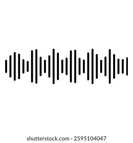 Dynamic Sound Wave Pulse in Black and White