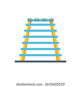 Dynamic Speed Agility Ladder Icon. Design of Fitness and Gym Icons.
