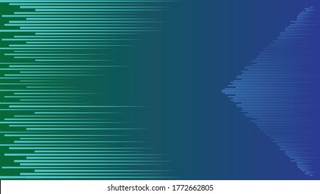 Dynamic speed line background . Vector Illustration .Technology  Logo . Design element . Abstract Geometric shape . 