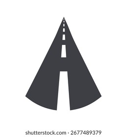 Logotipo dinámico de la autopista de la línea de velocidad que representa la conexión rápida de la carretera