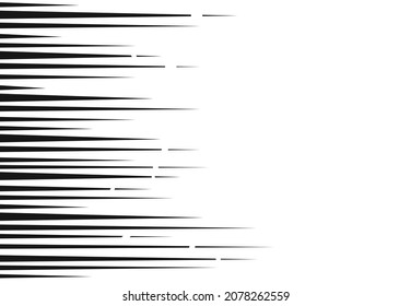 Dynamic Speed LInes used in Manga or Anime. Editable Clip Art.