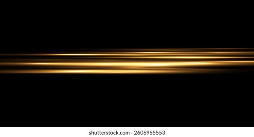
Dynamic speed lines, yellow light. Flash of light. Laser light. Light effect.