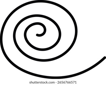 Dynamic spiral in black and white A captivating black spiral against a clean background, evoking a sense of movement, growth, and limitless potential. The art invites exploration