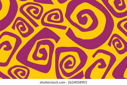 Dynamic Spiral Pattern in Abstract and Minimalist Style