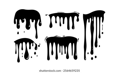 Dynamic Splatter Ink Liquid Drip Composition