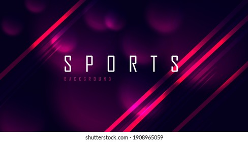 Dynamic sport background with clouds of dust and bright straight diagonal lines, presentation wallpaper, web banner