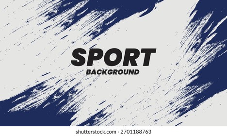 Dynamic Sport Background Template with Abstract Brush and Colorful Overlap Design