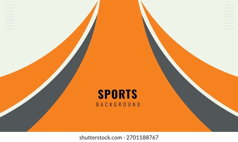 Dynamic Sport Background Template with Abstract Brush and Colorful Overlap Design