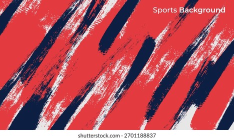 Plantilla dinámica del fondo del deporte con el cepillo Abstractas y el diseño colorido de la superposición