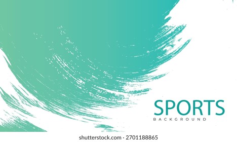 Plantilla dinámica del fondo del deporte con el cepillo Abstractas y el diseño colorido de la superposición