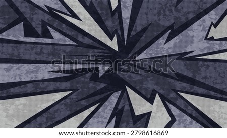 Dynamic Sport Grunge Background with Comic Style and Halftone Texture