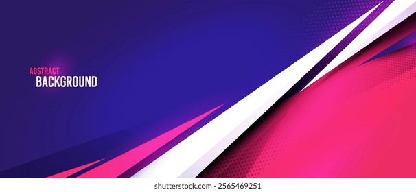 Dynamic Sports Background With Triangle Pieces