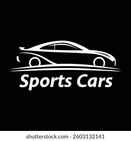 Dynamic Sports Car Vector Design Logo Concept.