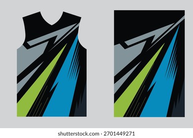 Plantilla dinámica del diseño del jersey de la ropa deportiva con las Formas geométricas Abstractas