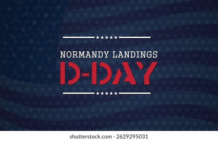 Dynamic starburst design with American flag elements, perfect for honoring Normandy landings and Independence Day style visuals.