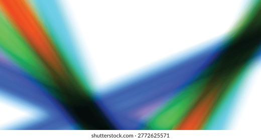 Dynamic streaks of vibrant colors like blue, green, and orange blend and overlap against a clean white backdrop, creating an abstract visual effect.