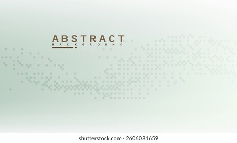 Dynamic Stream of Pixels on a Pale Green Gradient Background, Creates a Sense of Technological Movement and Subtle Digital Texture, Suitable for Modern Designs and Templates