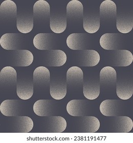 Dynamic Structure Modern Seamless Pattern Trend Dot Work Abstract Background. Unusual Energetic Mod Endless Abstraction. Repetitive Monochrome Stylish Wallpaper. Halftone Stipple Art Illustration