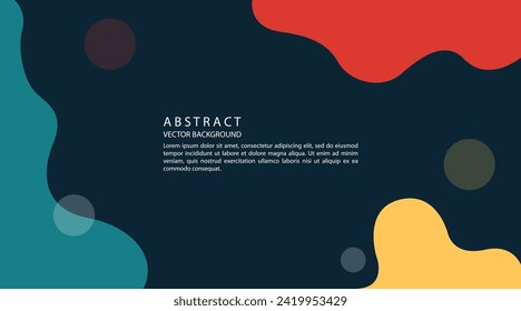 Dynamisches Hintergrunddesign mit flüssigem Konzept. Kombination von kompatiblen Farbpaletten für Poster, Web und Werbehintergrund.