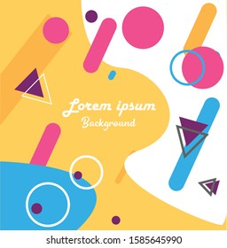 Dynamic style banner. Creative illustration for poster, web, landing 